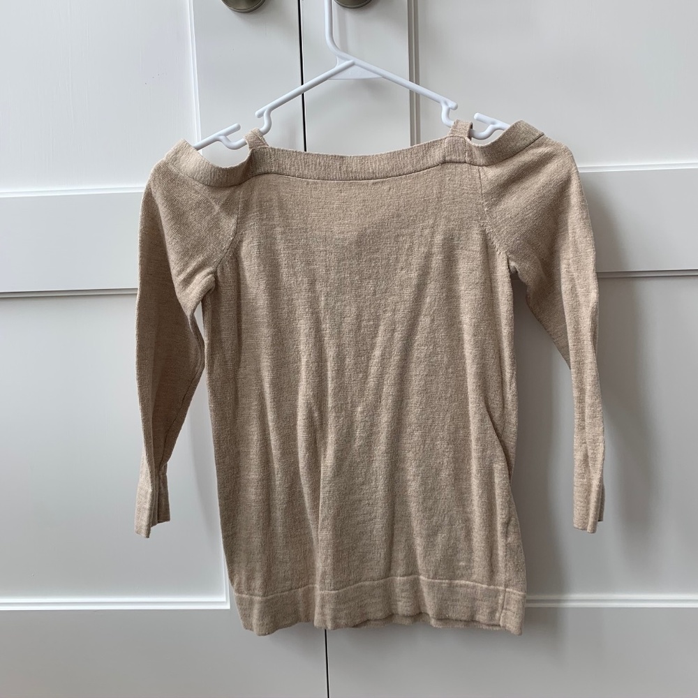 VGUC JCREW WOMENS OFF-THE-SHOULDER SWEATER XXS